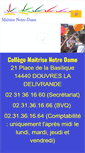 Mobile Screenshot of college-notre-dame.fr